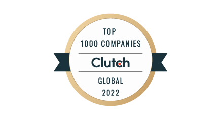 Award for Top 1000 Companies on Clutch