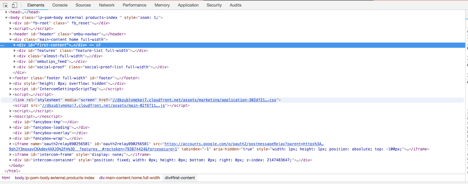 Stylesheets should load before Javascript - Source code example