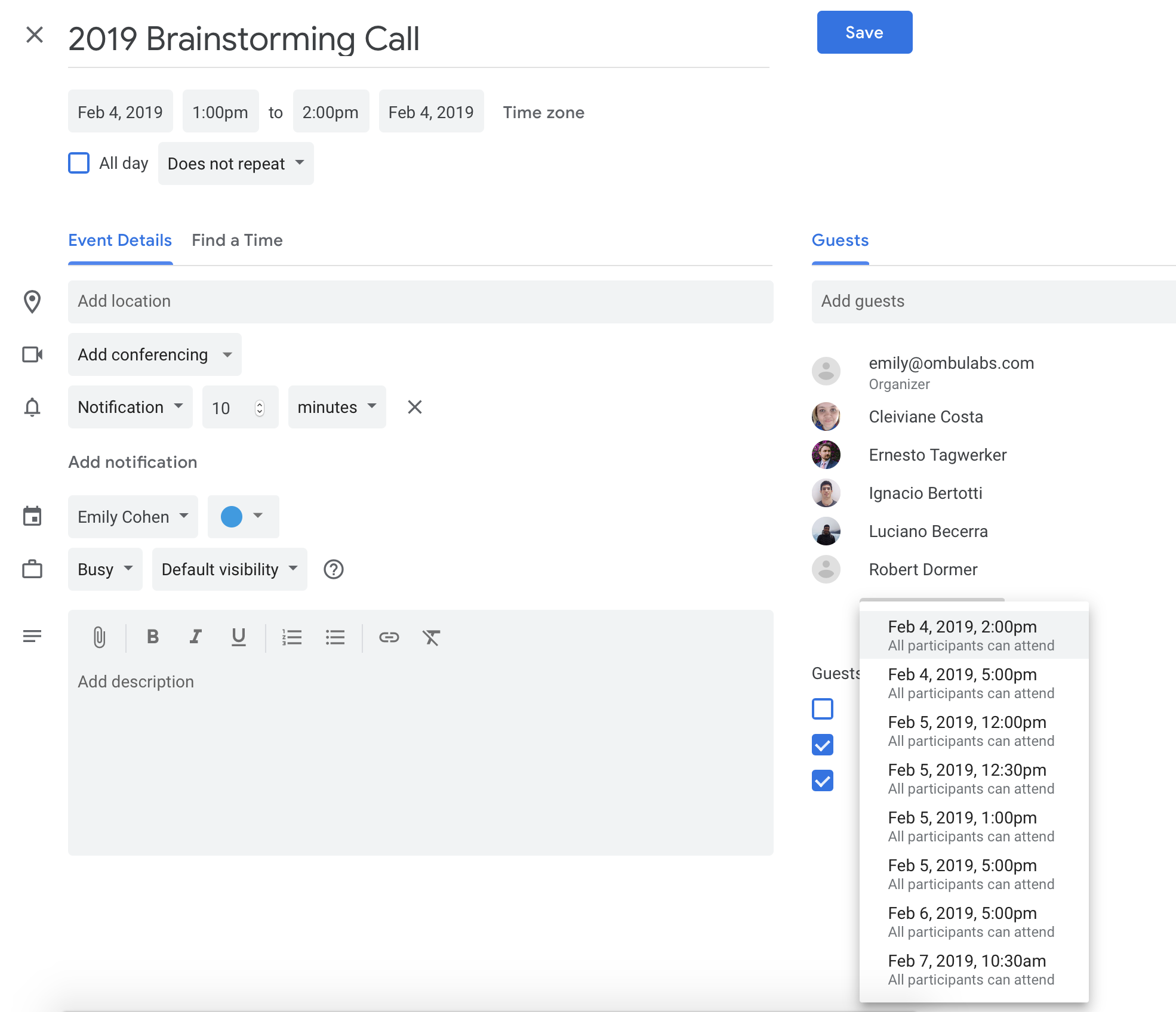 Using Google Calendar for Account Management The Lean Software Boutique